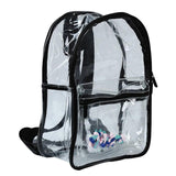 Transparent Waterproof PVC Backpack Sequin Bag for College Students