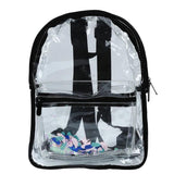 Transparent Waterproof PVC Backpack Sequin Bag for College Students