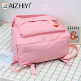 Heart Women Backpack Teenager Girl Travel Shoulder Bag School Rucksack Embroider