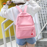 Heart Women Backpack Teenager Girl School Rucksack