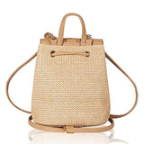 Summer Straw Woven Backpack For Women Teenager Ladies Shoulder Bags Tassel