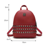 Small Backpack Women's Shoulder Bags PU Leather Bag School Bags