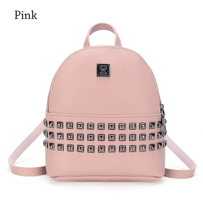 Small Backpack Women's Shoulder Bags PU Leather Bag School Bags