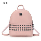 Small Backpack Women's Shoulder Bags PU Leather Bag School Bags