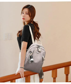 Waterproof Nylon Backpack for Women Large Travel Bagpack