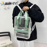 Summer PVC Clear Yoga Gym Bag Transparent Waterproof Outdoor Sports Fitness Hand