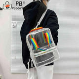 Clear Yoga Gym Bag Waterproof Outdoor Sports Fitness Handbag