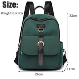 Solid Nylon Women Backpack Light Travel Backpack School Bags for Girl