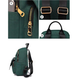 Solid Nylon Women Backpack Light Travel Backpack School Bags for Girl