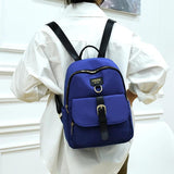 Solid Nylon Women Backpack Light Travel Backpack School Bags for Girl