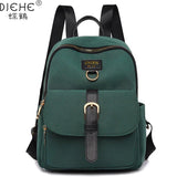 Solid Nylon Women Backpack Light Travel Backpack School Bags for Girl