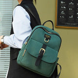 Solid Nylon Women Backpack Light Travel Backpack School Bags for Girl