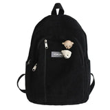 Teen Striped Corduroy Backpack