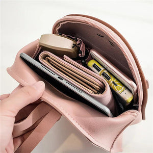 Style Mini Backpack Small Backless Shoulder Crossbody Bag Multi-Functional Girls