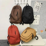 Waterproof Nylon Unisex Laptop Backpack Large Capacity Student School Bookbag