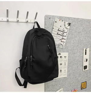 Waterproof Nylon Unisex Laptop Backpack Large Capacity Student School Bookbag