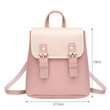 Waterproof High Mini Women Girl PU Leather School Bag Backpack