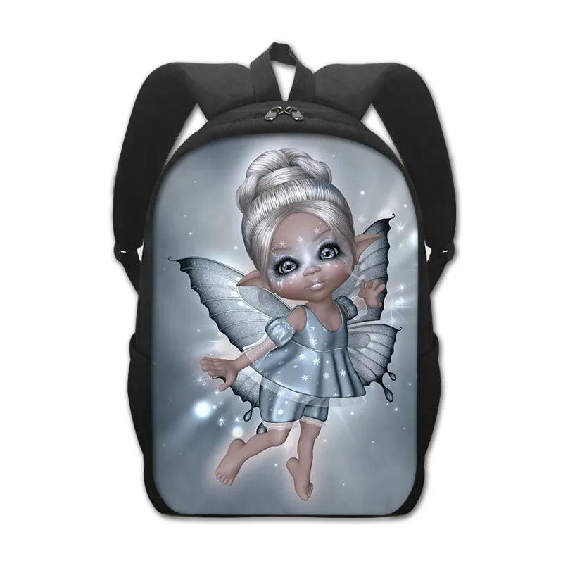 Angel Watching Over the Baby Backpack for Girls Students