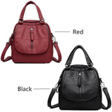 Women's Small Retro Backpack Multifunctional Bagpack