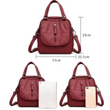 Women's Small Retro Backpack Multifunctional Bagpack