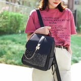 Casual Oxford Cloth Backpack Women Lightweight Large Capacity Backpack