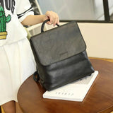 Women Backpack Female High PU Leather Book School Bags Teenage Girls Travel Ruck