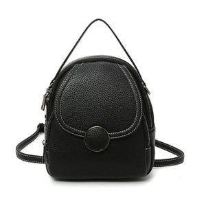 Women Leather Backpack Mini Soft Touch Small Backpack
