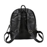 Anti Theft Backpack Rivet Studded School Bag for Women Travel Rucksack