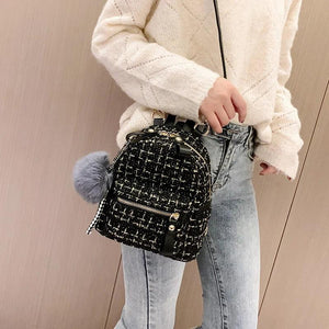 Teen Girl Backpack Lady Shoulder Bag Nylon School Bag