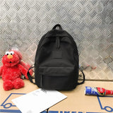 Vintage Green Unisex Backpack Nylon School Bags For Girls