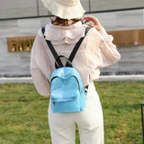 Clear PVC See Through Backpacks Preppy Style Mini Backpack