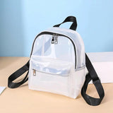 Clear PVC See Through Backpacks Preppy Style Mini Backpack
