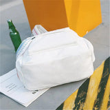 Canvas School Backpack for Women Girls Students Candy Color