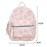 INS Mini Women Backpacks Nylon Female Bag Flower Printing Small Feminina