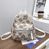 INS Mini Women Backpacks Nylon Female Bag Flower Printing Small Feminina