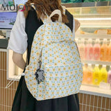 Floral Printed Student Rucksack Teenager Shoulder Bags