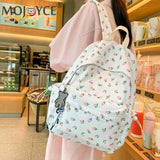 Floral Printed Student Rucksack Teenager Shoulder Bags