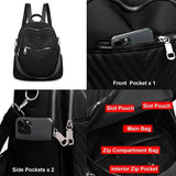 Women Shoulder Bag 2-in-1 Nylon Backpack Anti-Theft Daypack for Travel