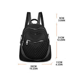 Women Shoulder Bag 2-in-1 Nylon Backpack Anti-Theft Daypack for Travel