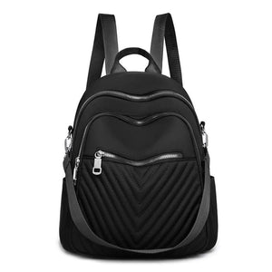 Women Shoulder Bag 2-in-1 Nylon Backpack Anti-Theft Daypack for Travel