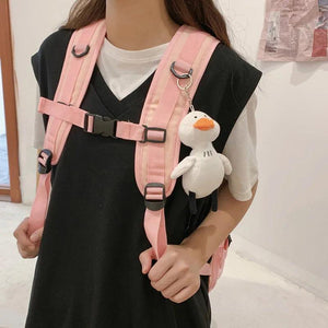 Retro Fashionable School Bag For Teenage Girls Notebook Backpack