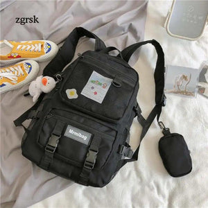 Retro Fashionable School Bag For Teenage Girls Notebook Backpack