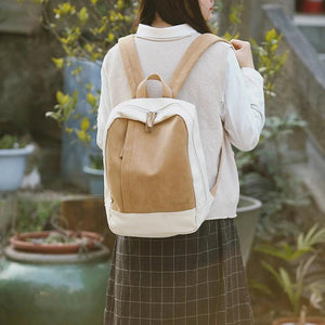 Canvas Women Backpack Female School Teenagers Girls Shoulder Bag