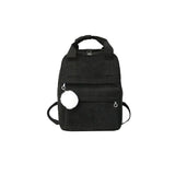 LENLEI Fur Ball Corduroy Backpack for Women Girls