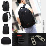 Men's Waterproof Travel Backpack Oxford School Bag