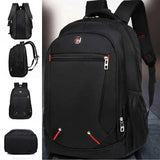 Men's Waterproof Travel Backpack Oxford School Bag