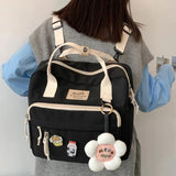 Fashionable Girl Waterproof Nylon Backpack Small Schoolbag