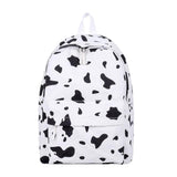 Cow Print School Bags for Women Girls Large Capacity Backpack Casual Bagpacks
