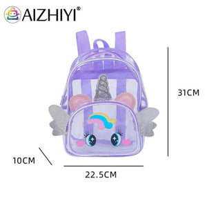 Clear Big Eyes Cartoon Backpack for Kids Girl Boy Children School Bags