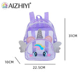 Clear Big Eyes Cartoon Backpack for Kids Girl Boy Children School Bags